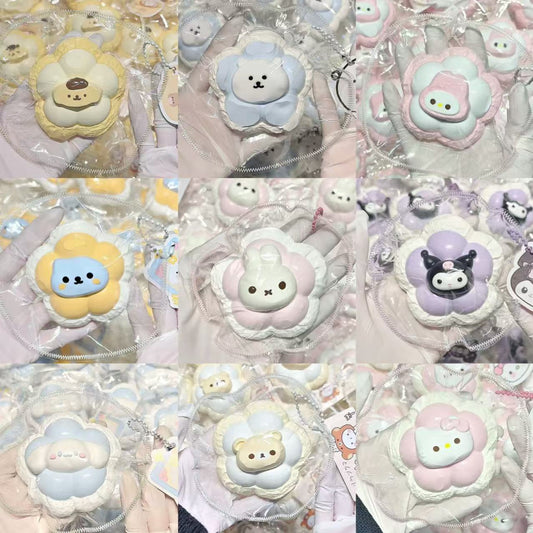 Handmade Silicone Flower Throw Pillow Taba Squishy Toy