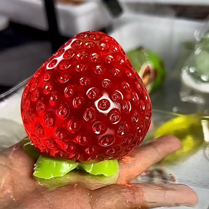 Transparent Strawberry Taba Squishy Toy