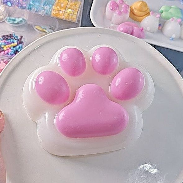 800g Large Handmade Cat Paw Taba Squishy Toy