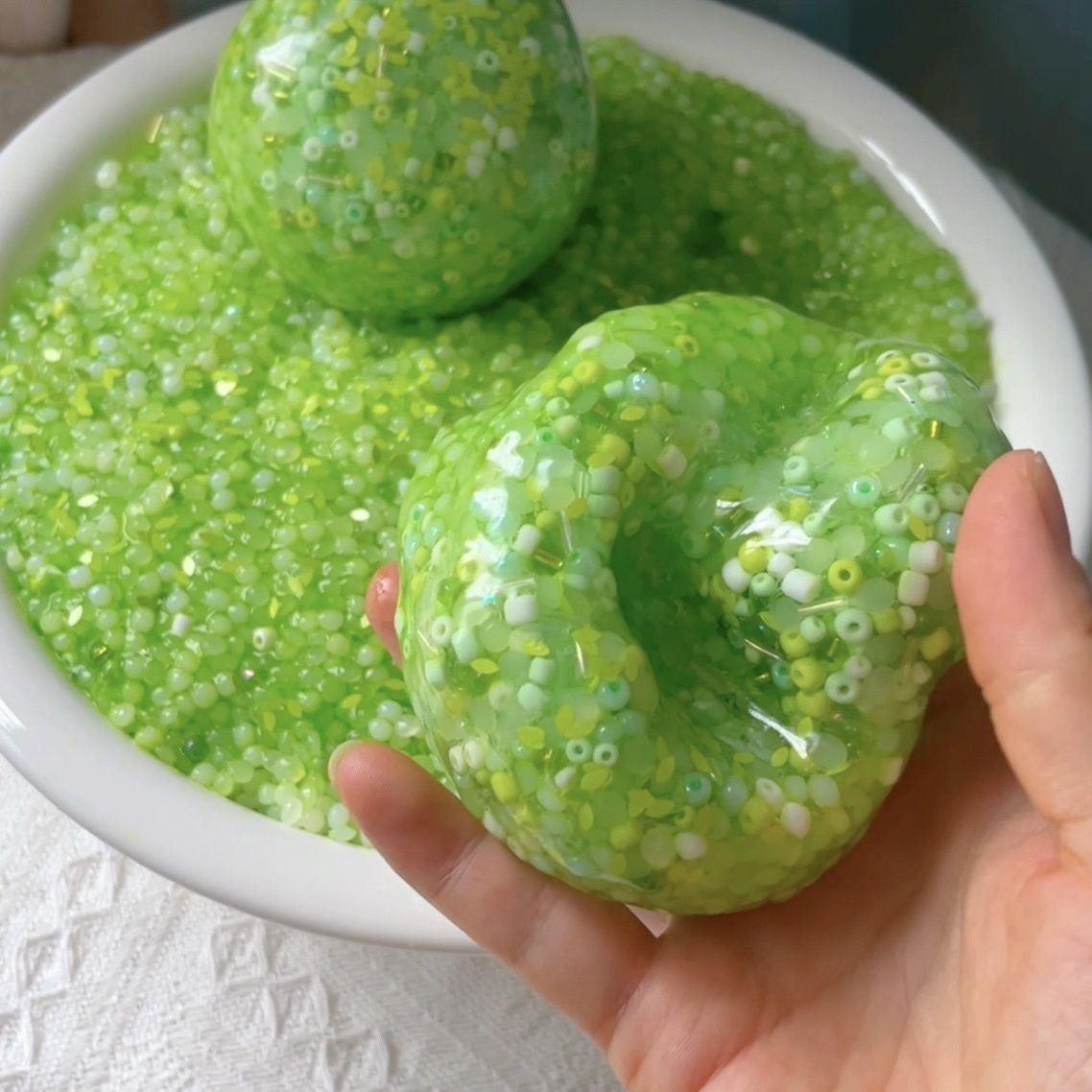 Green Beads Stress Ball