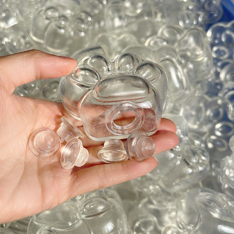 Transparent Cat's Paw Stress Ball Skin 5.5cm