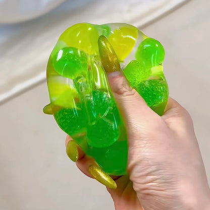 Fruit Hard Candy & Vaseline Base Stress Ball Squishy Stress Relief Decompression Toy