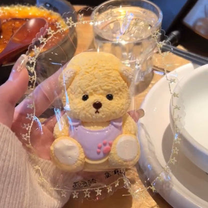 Handmade Blue / Purple / Pink Bear Taba Squishy Toy