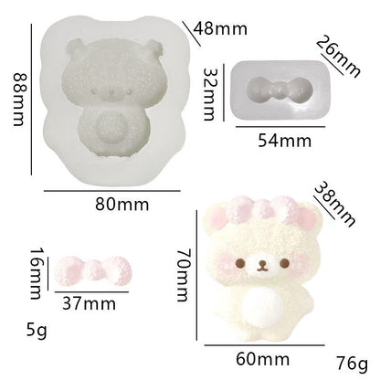 Hot Bear Mold Silicone Squishy Mold