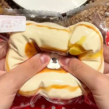 Brown Bear Head Taba Squishy Toy