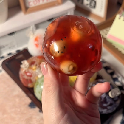 Rice Ball Collection Stress Ball Squishy Stress Relief Decompression Toy - Zip-tie Closure