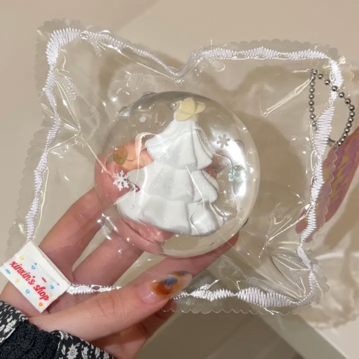 Handmade Transparent Fish Tank / Panda Ball / Christmas Tree Ball / Snowman Ball Taba Squishy Toy