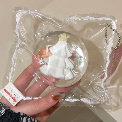 Handmade Transparent Fish Tank / Panda Ball / Christmas Tree Ball / Snowman Ball Taba Squishy Toy