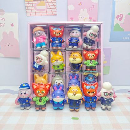 24pcs Mini Slow Rising Squishy Bread/Crybaby/Crybaby/Labubu/Capybara/WAKUKU/Sanrio Keychians Stress Relief Decompression Toy (It Feels Hard)
