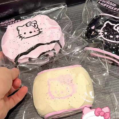 Hamemade Silicone Kitty Bread Stress Relief Squishy Toy