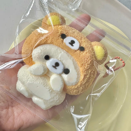 Handmade Hat Bear Taba Squishy Toy