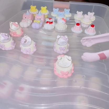 Transparent Mini Kitty Cake Taba Squishy Toy