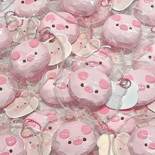 Handmade Pink Pig Taba Squishy Toy