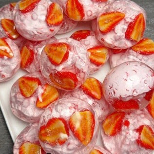 Strawberry Cream Clay Base Stress Ball Squishy Stress Relief Decompression Toy
