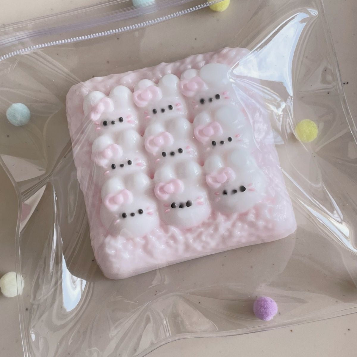 Handmade Silicone Kitty Marshmallow Squishy Toy