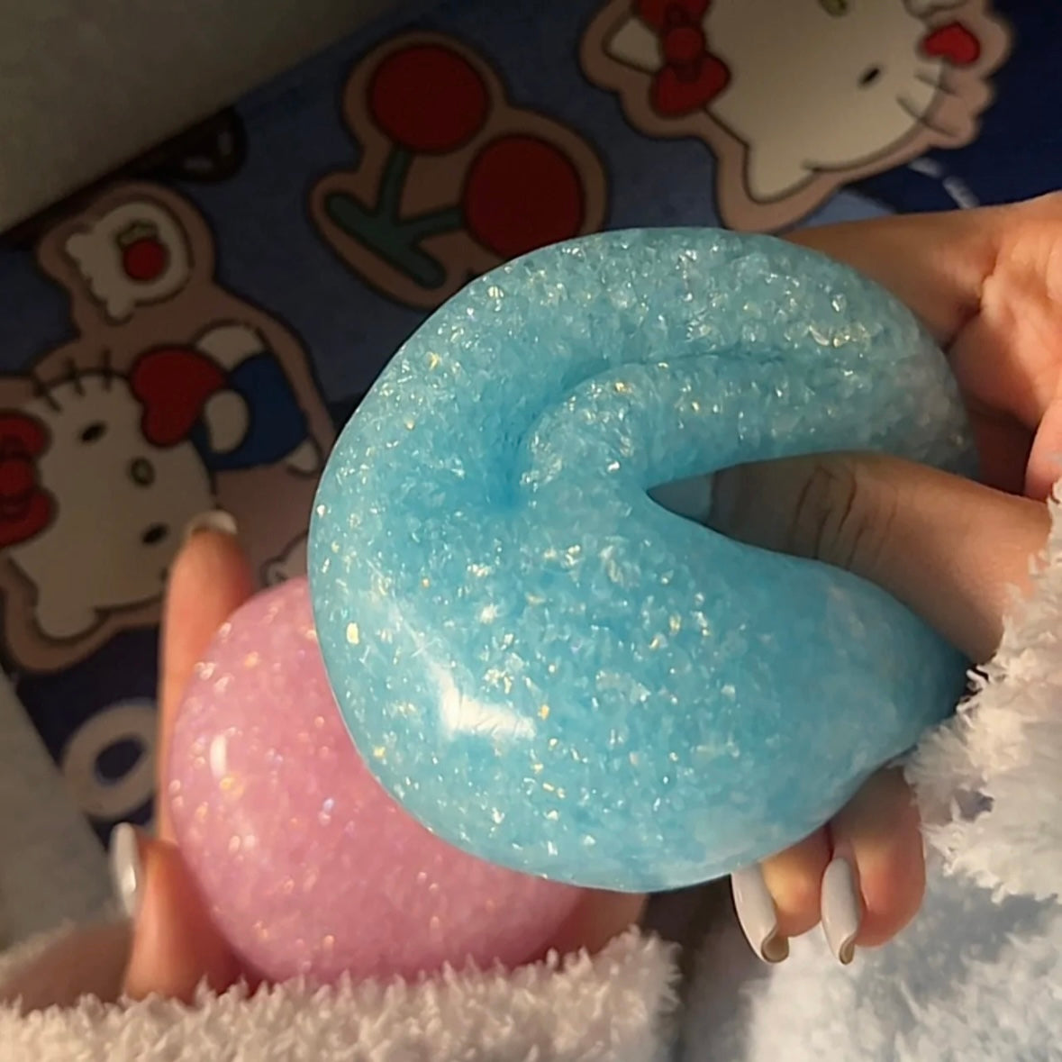 Diamond Crisp Satisfying Sound Stress Ball Squishy Stress Relief Decompression Toy