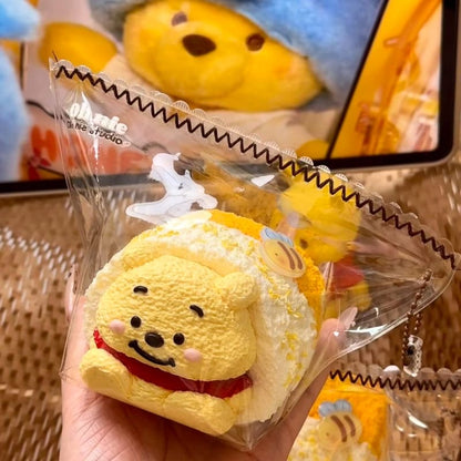 Handmade Teddy Bear Toast Taba Squishy Toy