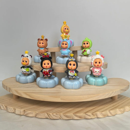 Household Creative Ceramics Twinkle Twinkle Rotating Ornament Car Accessories