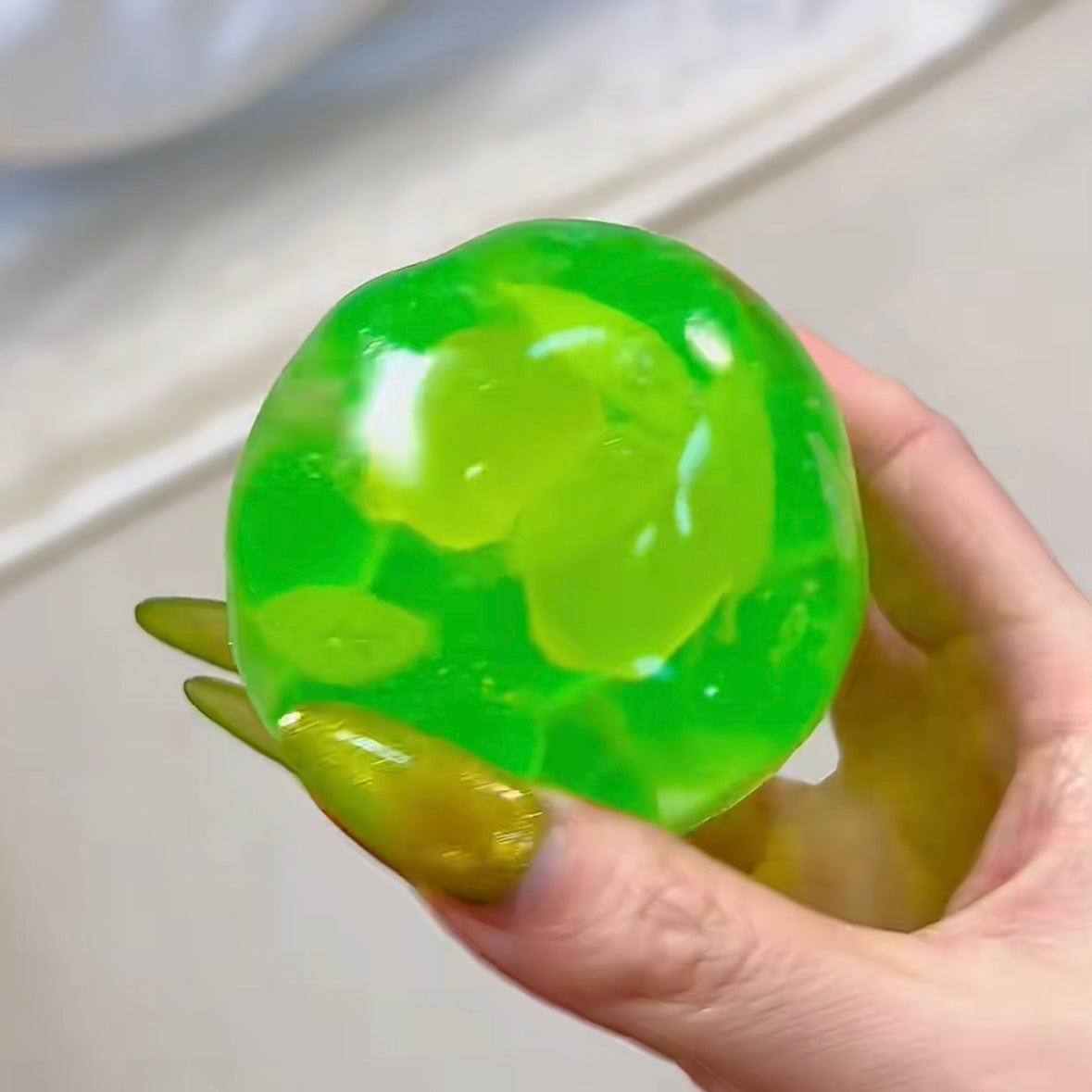 Fruit Hard Candy & Vaseline Base Stress Ball Squishy Stress Relief Decompression Toy