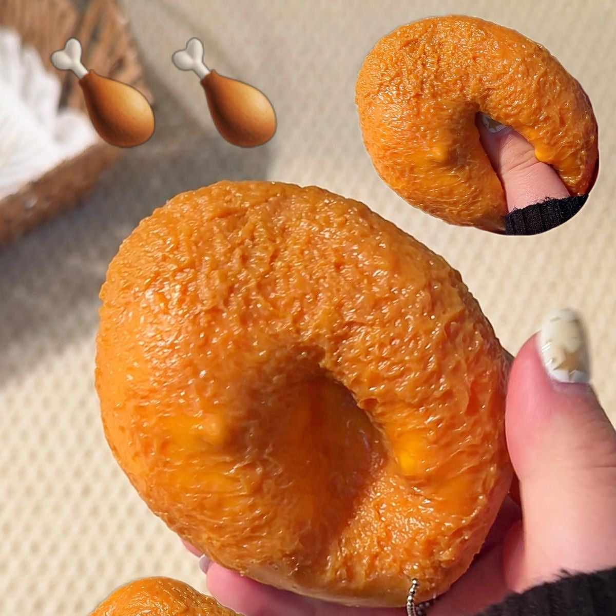 Fried Cheese Stick Stress Ball Squishy Stress Relief Decompression Toy