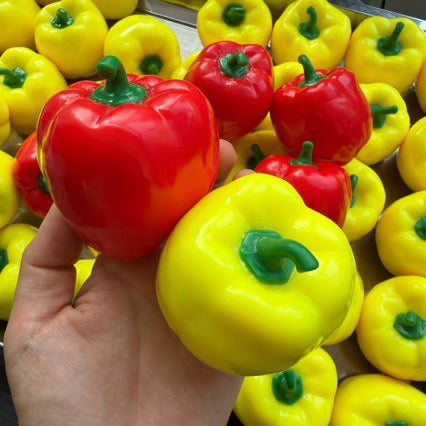 Crunchy Bell Pepper Bead & Clay Base Stress Ball Squishy Stress Relief Decompression Toy