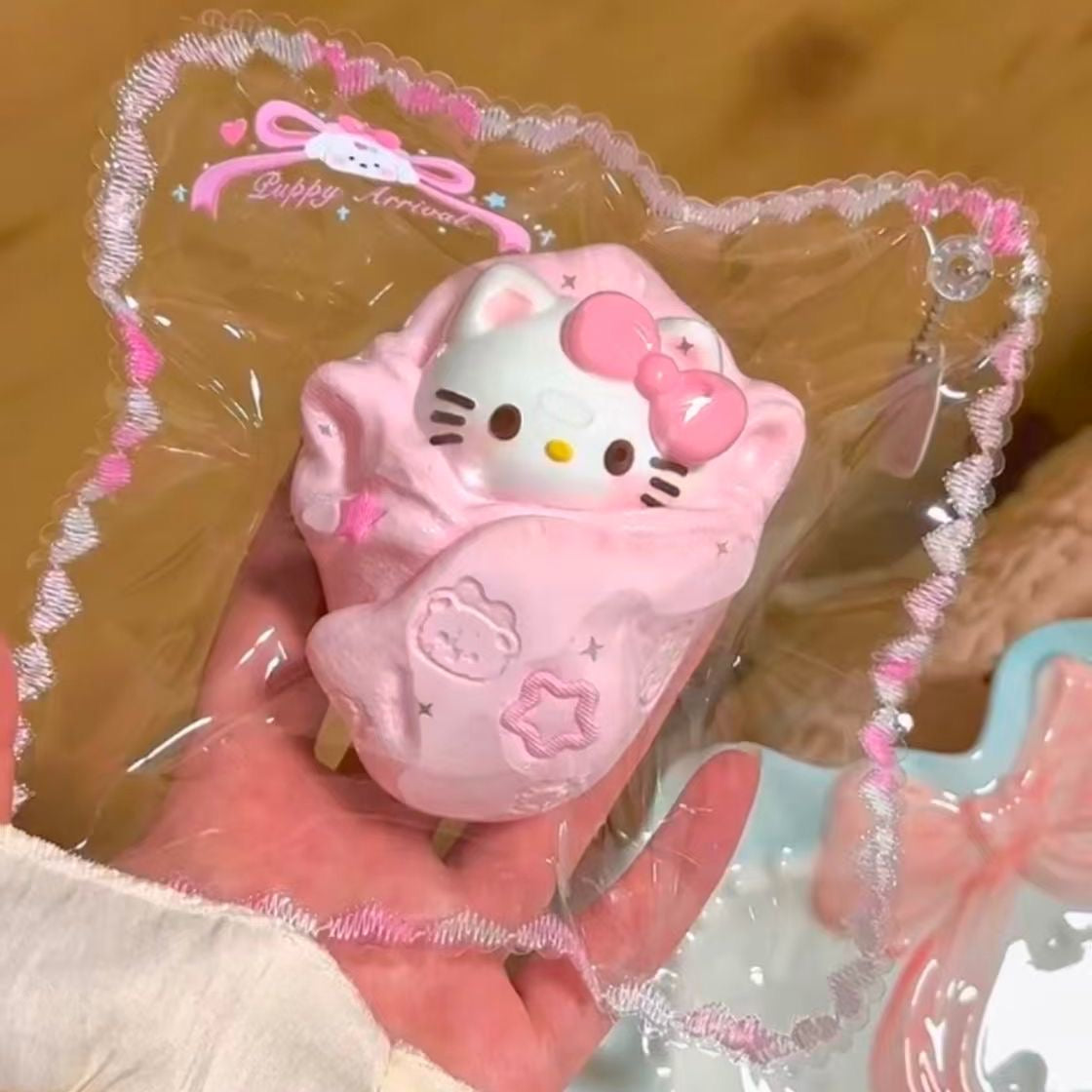 Handmade Pink Kitty Taba Squishy Toy
