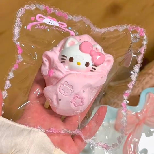 Handmade Pink Kitty Taba Squishy Toy