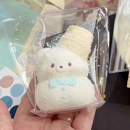 Handmade Snow Bear Squishy Stress Relief Toy - Christmas Series
