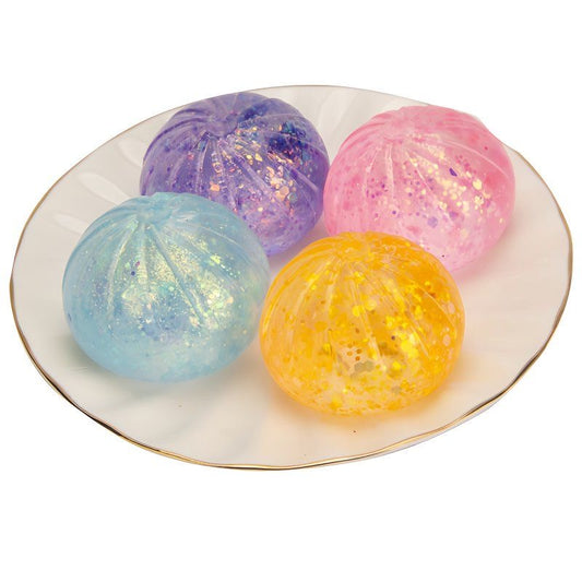 120g Steamed Bun Stress Ball Jelly Ball Squishy Stress Relief Decompression Toy