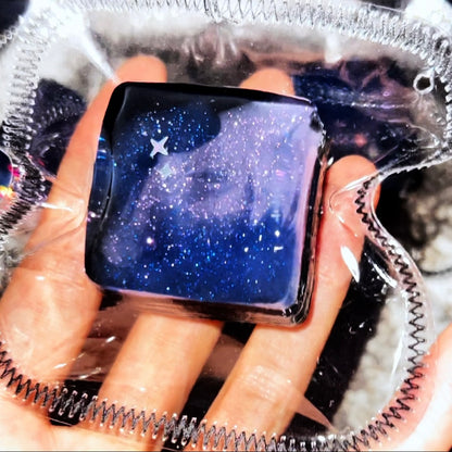 Transparent Handmade Cosmic Strips / Mini Cube Taba Squishy Toy Stress Ball