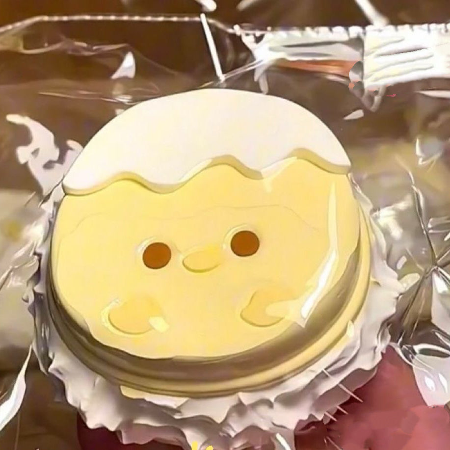 Cream Chicken Taba Squishy Toy