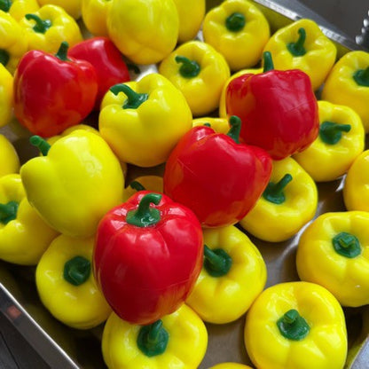 Crunchy Bell Pepper Bead & Clay Base Stress Ball Squishy Stress Relief Decompression Toy