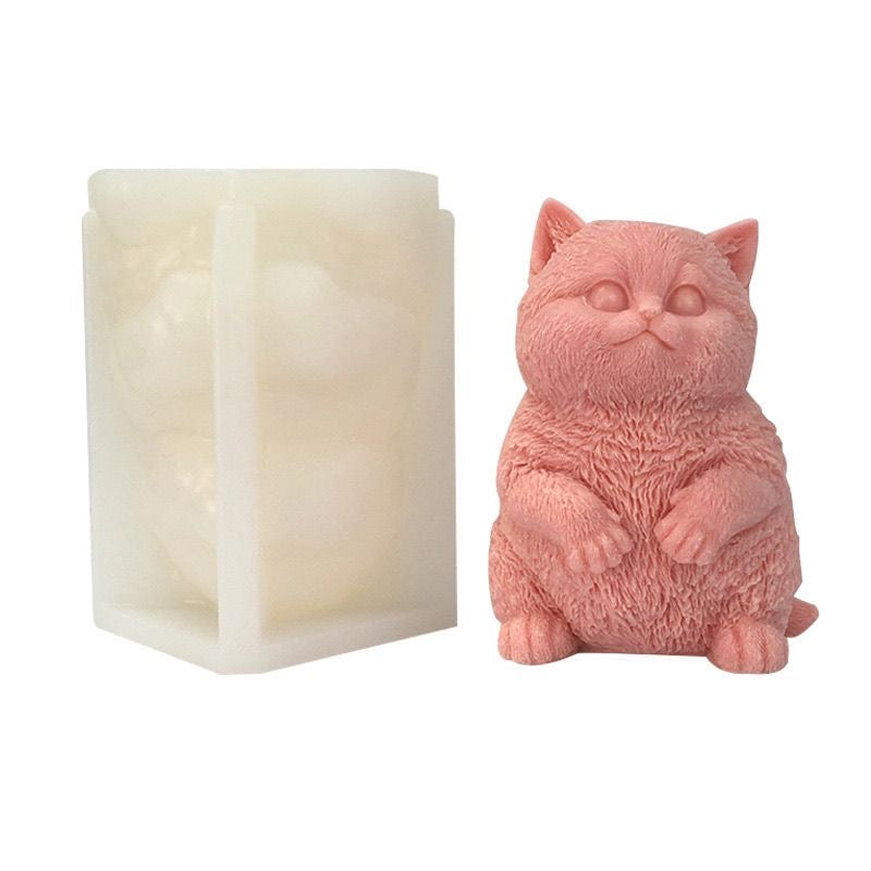 Large Kitty Cat Silicone Molds