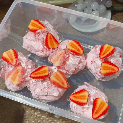 Strawberry Cream Clay Base Stress Ball Squishy Stress Relief Decompression Toy
