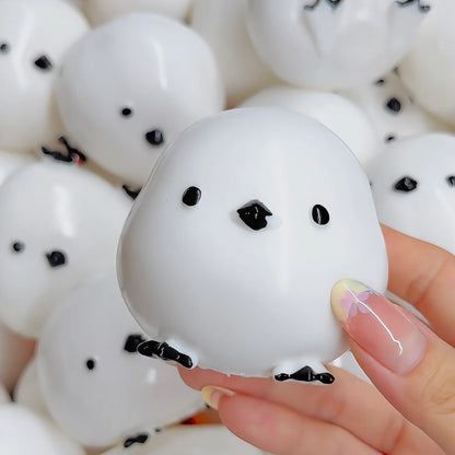 Crunchy White Chicks Bead & Clay Base Stress Ball Squishy Stress Relief Decompression Toy
