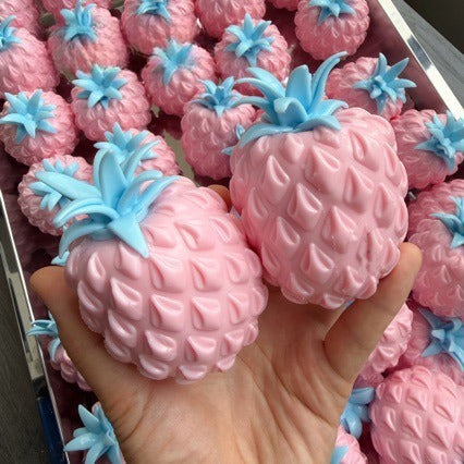 Crunchy Pineapple Bead & Clay Base Stress Ball Squishy Stress Relief Decompression Toy