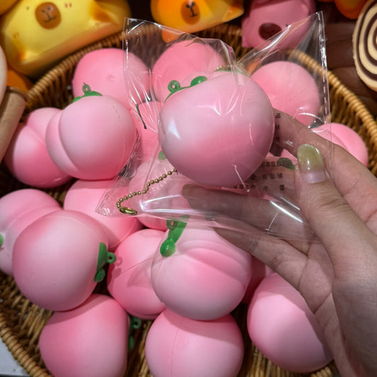 3pcs/6pcs Slow Rising Squishy Peach Stress Relief Decompression Toy