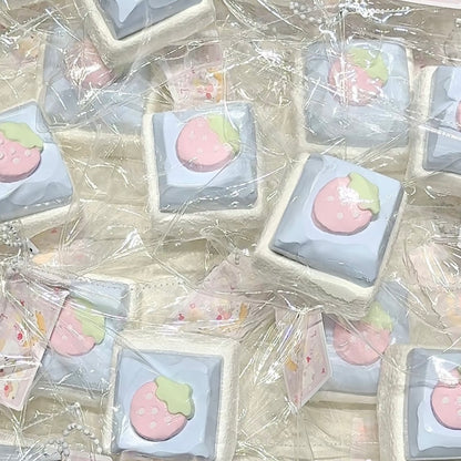 Strawberry Cookies Taba Squishy Toy