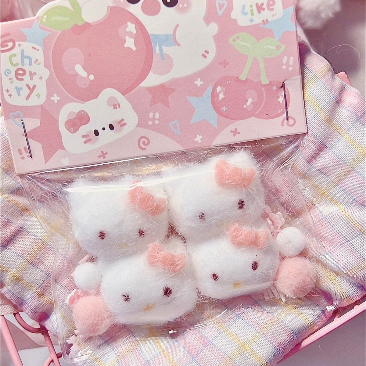 4pcs/6pcs/9pcs Handmade Silicone Kitty Cat Squishy Toy