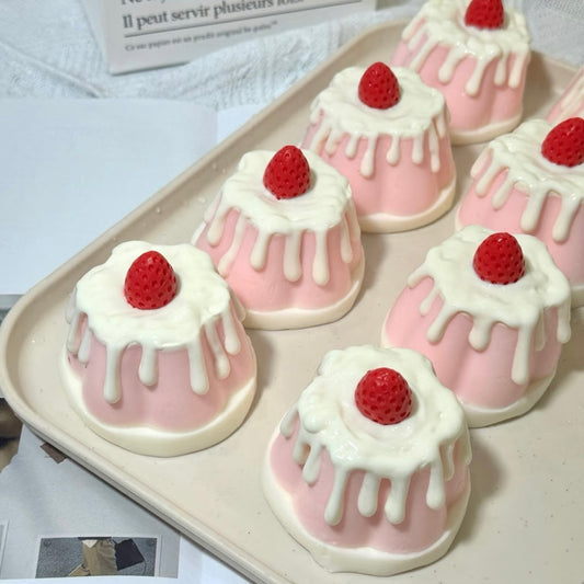 Strawberry Pudding Taba Squishy Toy