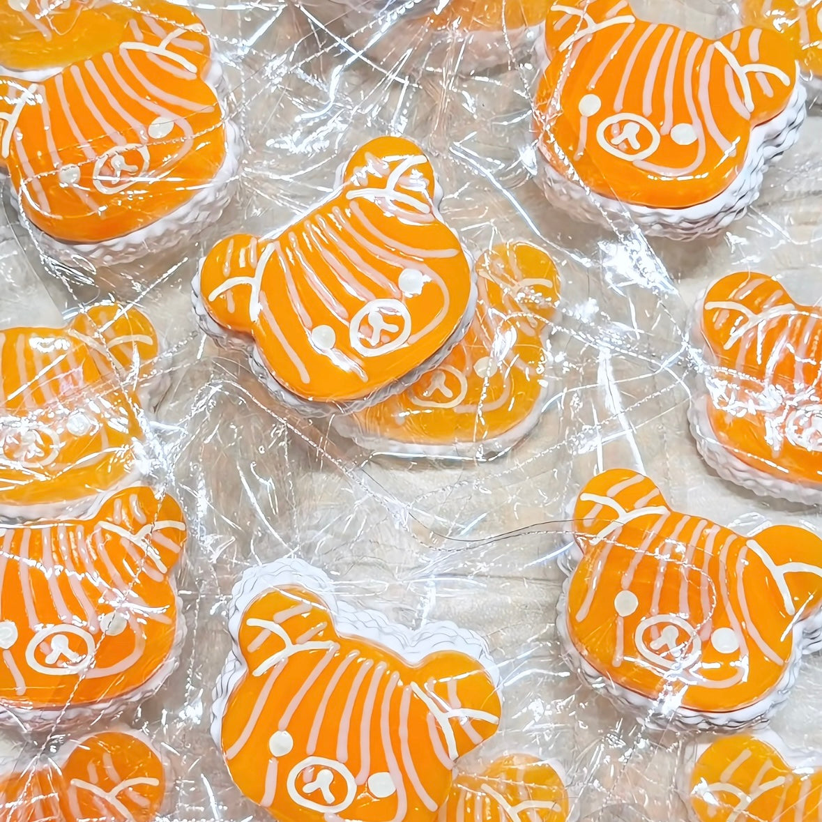 Handmade Silicone Salmon Bear Taba Squishy Toy