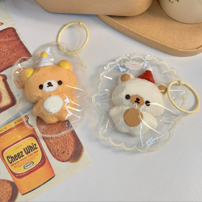Hat Bear Squishy Taba Squishy Toy  - Christmas Series