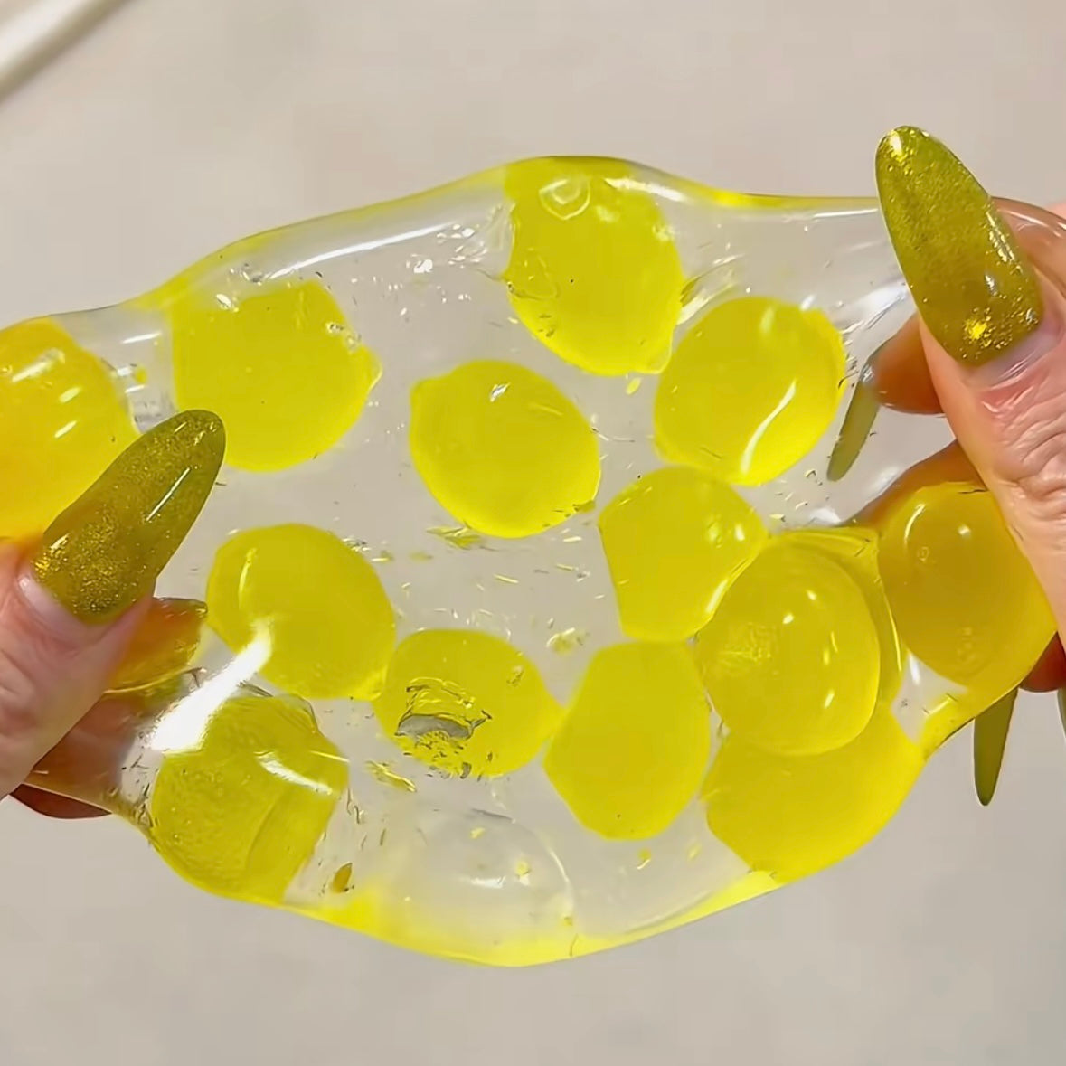 Fruit Hard Candy & Vaseline Base Stress Ball Squishy Stress Relief Decompression Toy
