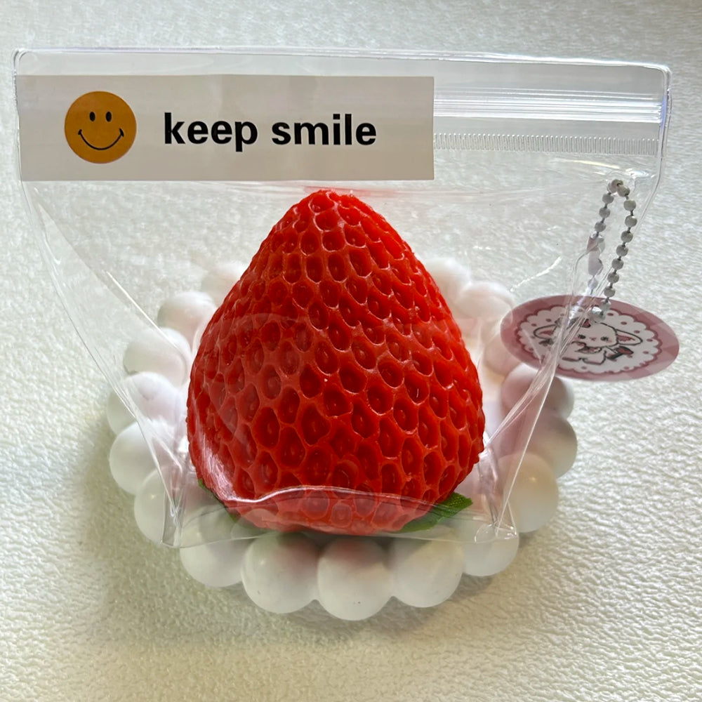 120g Handmade Silicone Strawberries Stress Relief Squishy Toy