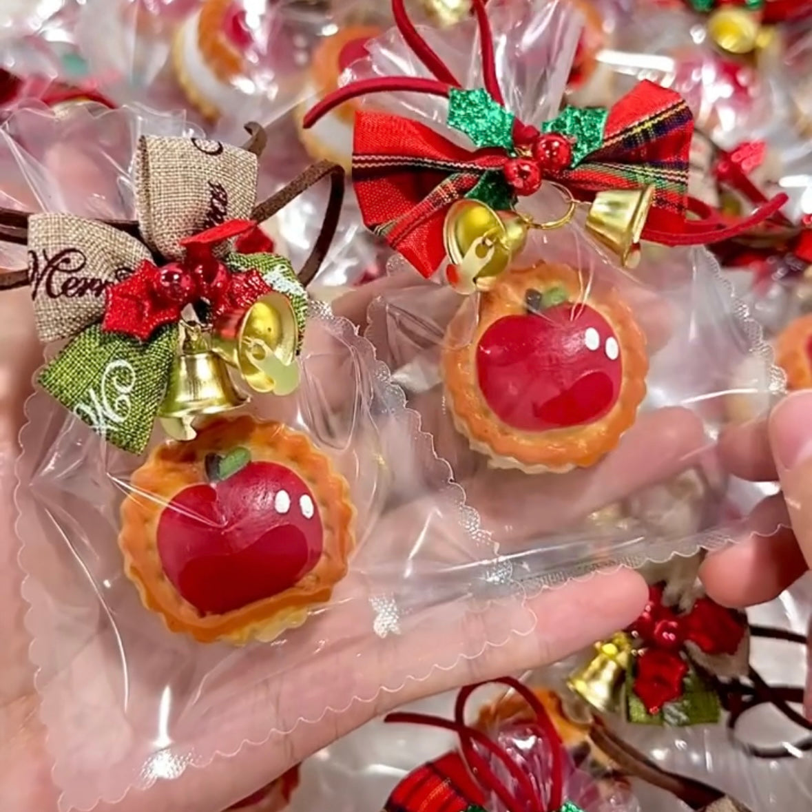 Mini Apple Cookies Taba Squishy Toy - Christmas Series