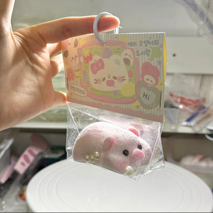 Handmade Silicone Pink Pig Stress Relief Squishy Toy