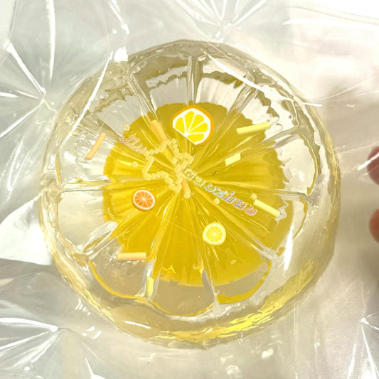 Transparent Handmade Grapefruit Taba Squishy Toy