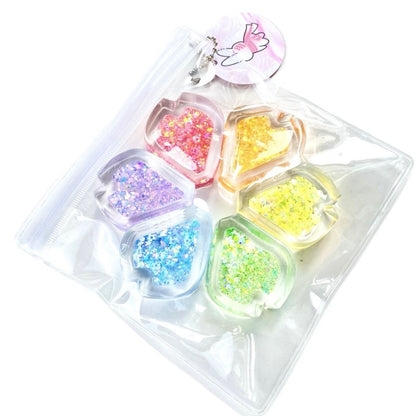 Transparent Seven-color Flower Taba Squishy Toy