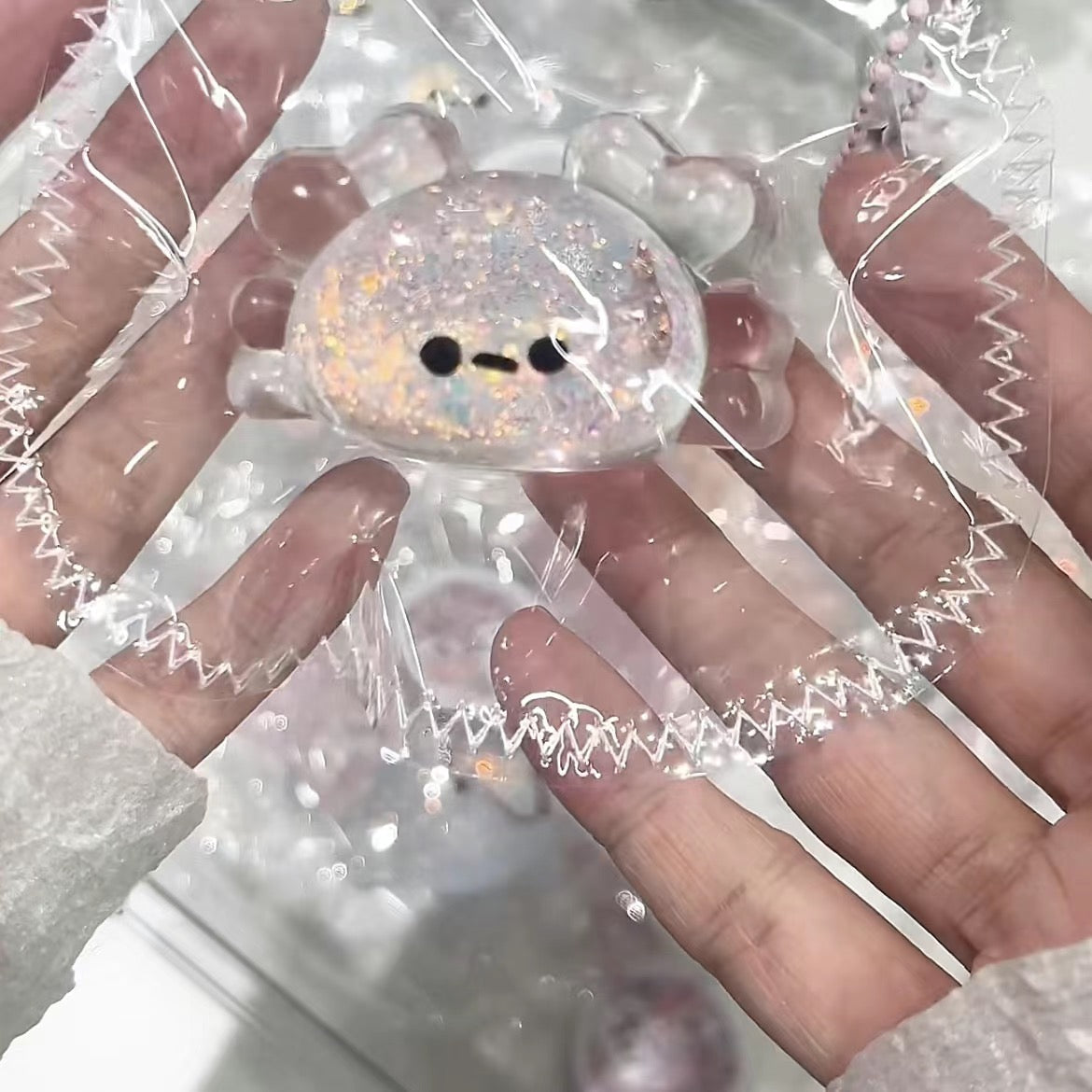 Transparent Jellyfish Octopus / Squid / Crab Taba Squishy Toy