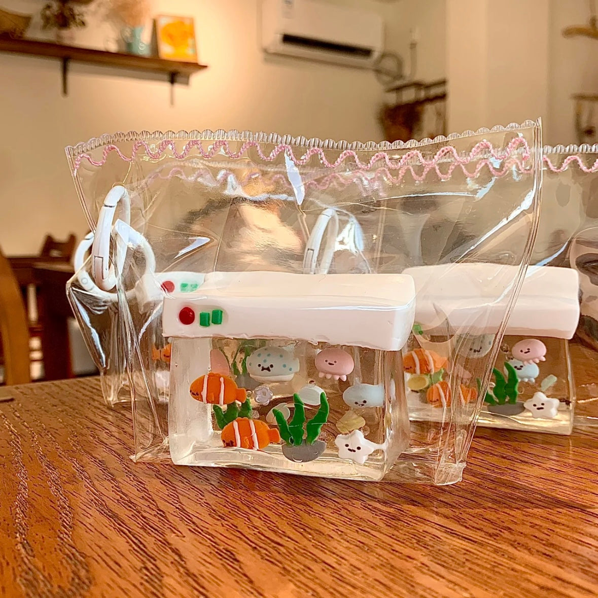 Transparent Fish Tank Taba Squishy Toy